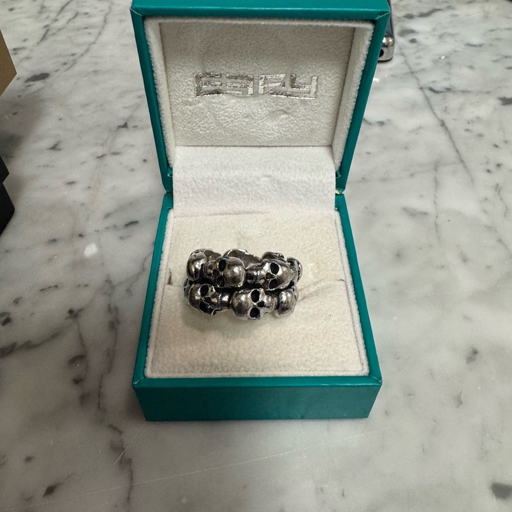 Effy Silver Skull Band